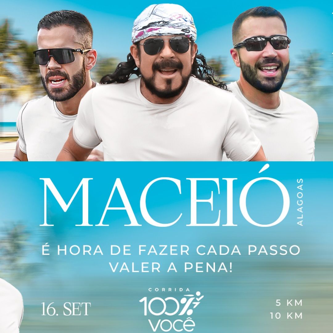 Bell Marques anuncia Corrida 100% Você em Maceió no dia 16 de setembro