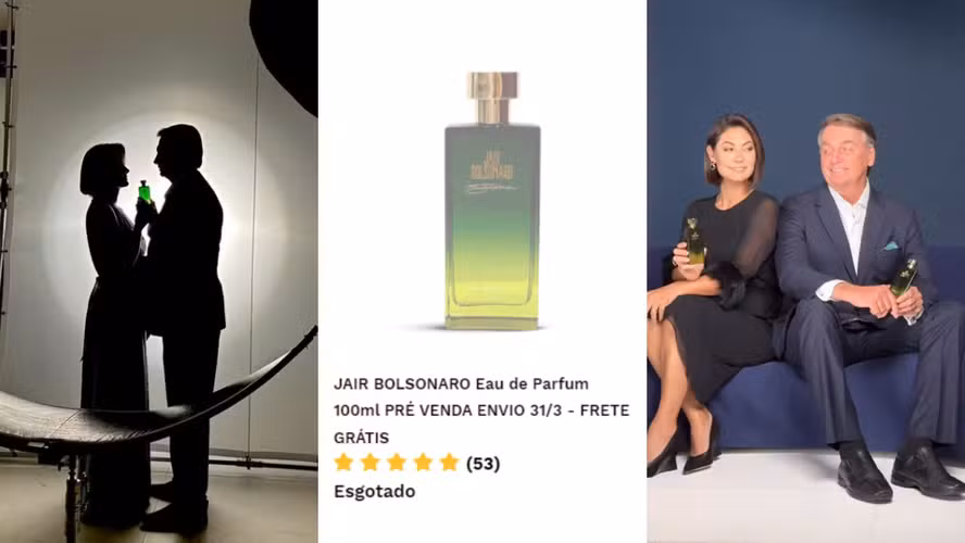 Maquiador de Michelle alerta para golpes na compra do perfume de Bolsonaro: 'Somente no meu site'