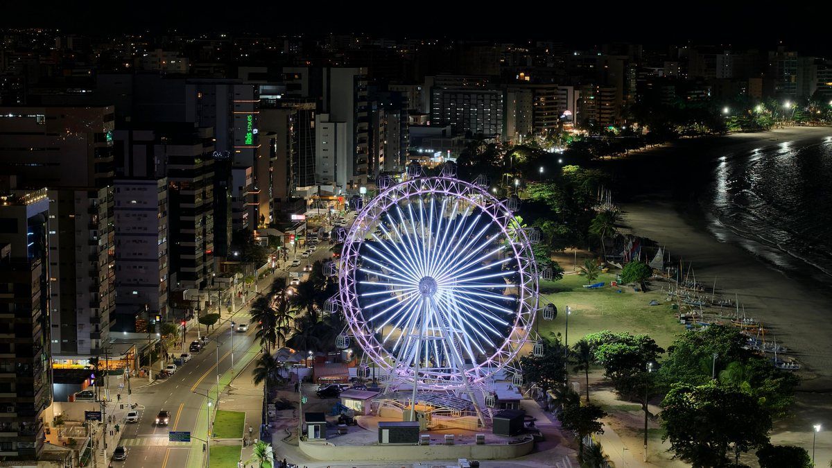 Roda Maceió inicia testes de iluminação cênica e se prepara para inauguração