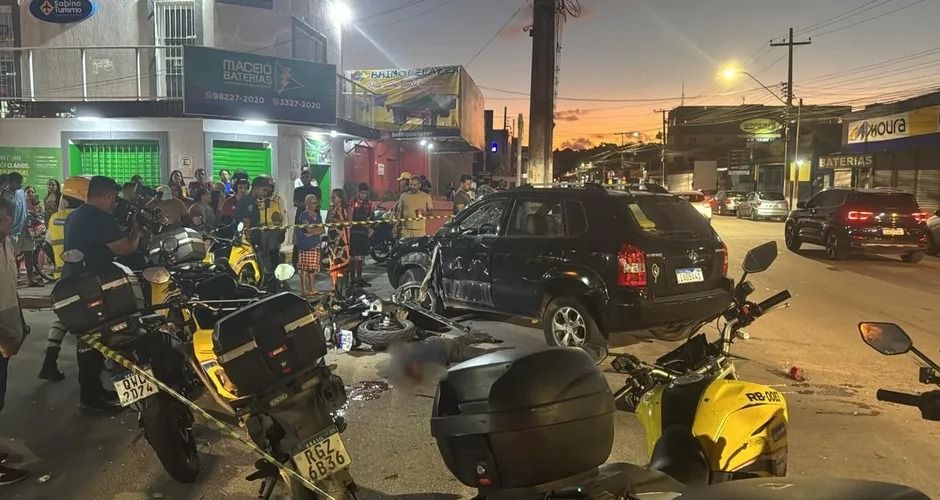 Motociclista morre e passageiro fica gravemente ferido em acidente na Jatiúca, Maceió