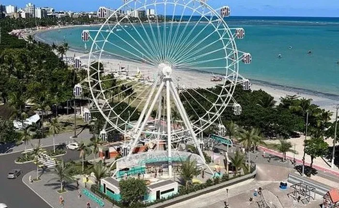 Inauguração da Roda Gigante em Maceió está marcada para 5 de novembro