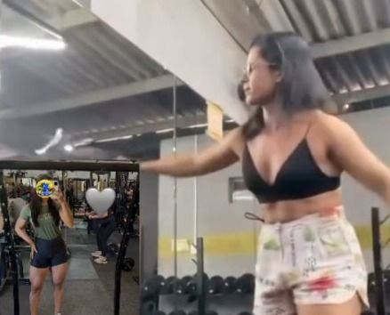 Mulher quebra espelhos de academia após atual do ex postar fotos no local