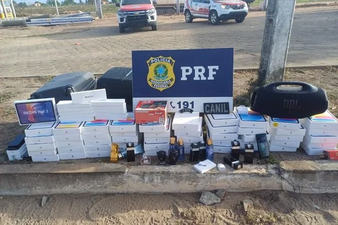 Carga de eletrônicos e perfumes avaliada em R$ 150 mil é apreendida sem nota fiscal em AL
