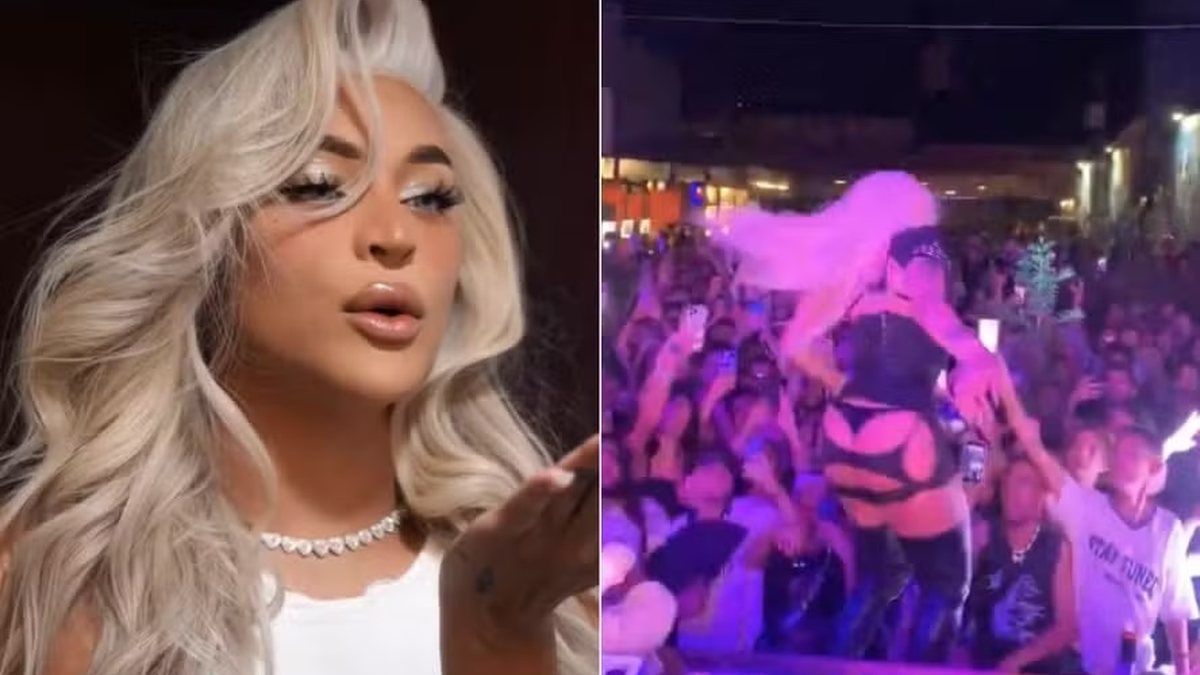 Pabllo Vittar cai ao se jogar na plateia durante show em Goiânia