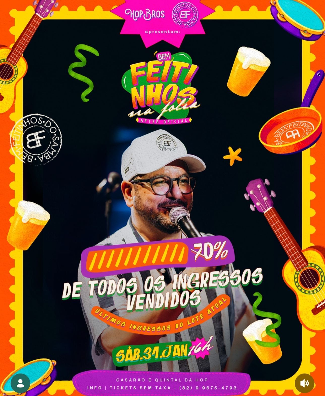 Pinto da Madrugada: Bem Feitinhos do Samba acontece junto com o “Caldinho do Pinto”