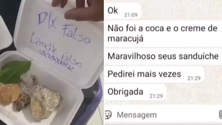 Lanchonete entrega ‘x-pedra’ após PIX falso e golpista entra na onda: ‘Maravilhoso, pedirei mais vezes’
