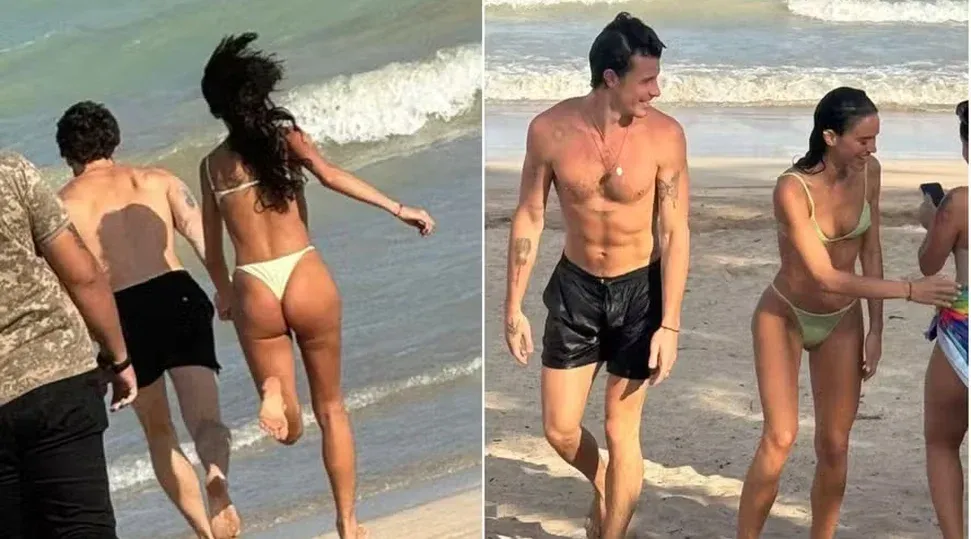 Bruna Marquezine e Shawn Mendes são vistos de mãos dadas no Litoral de Alagoas