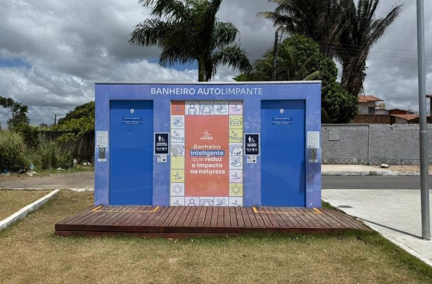 Prefeitura de Maceió instala banheiro autolimpante no Mirante da Santa Amélia